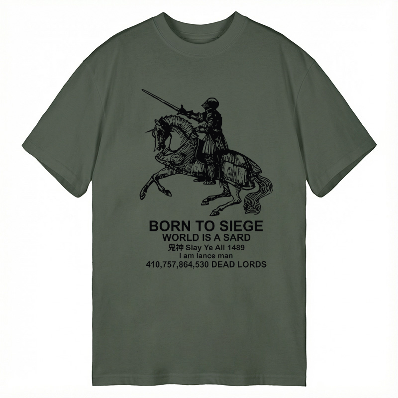 Modecanvas Born to Siege DTG Printing Classic T-Shirt-modecanvas