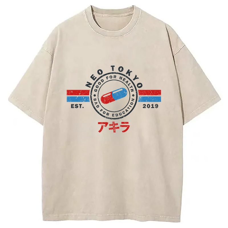 Modecanvas The Capsules Neo Tokyo Washed T-Shirt