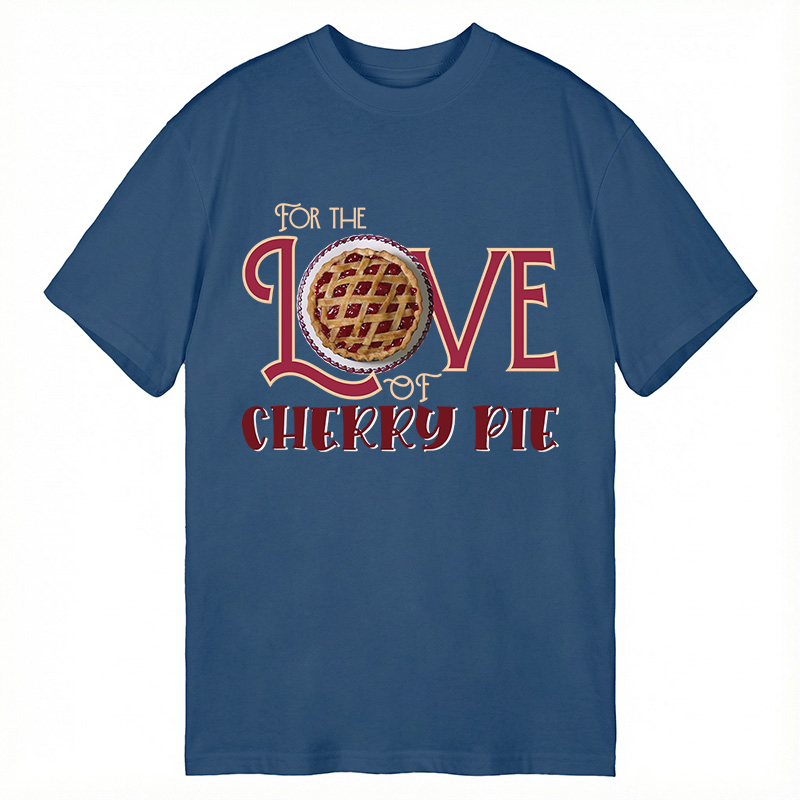 Modecanvas For the Love of Cherry Pie DTG Printing Classic T-Shirt-modecanvas