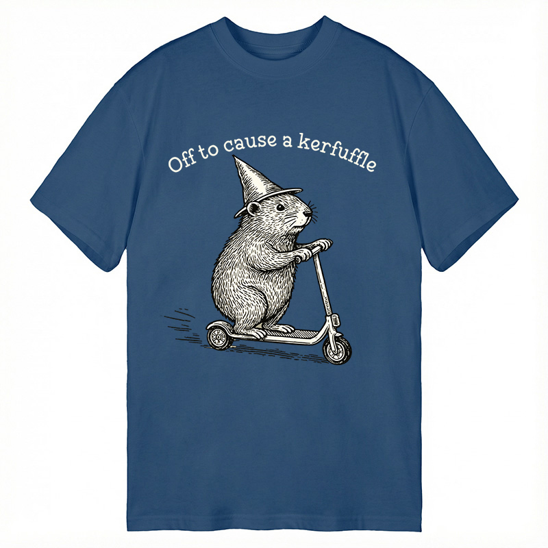 Modecanvas Off To Cause A Kerfuffle DTG Printing Classic T-Shirt-modecanvas