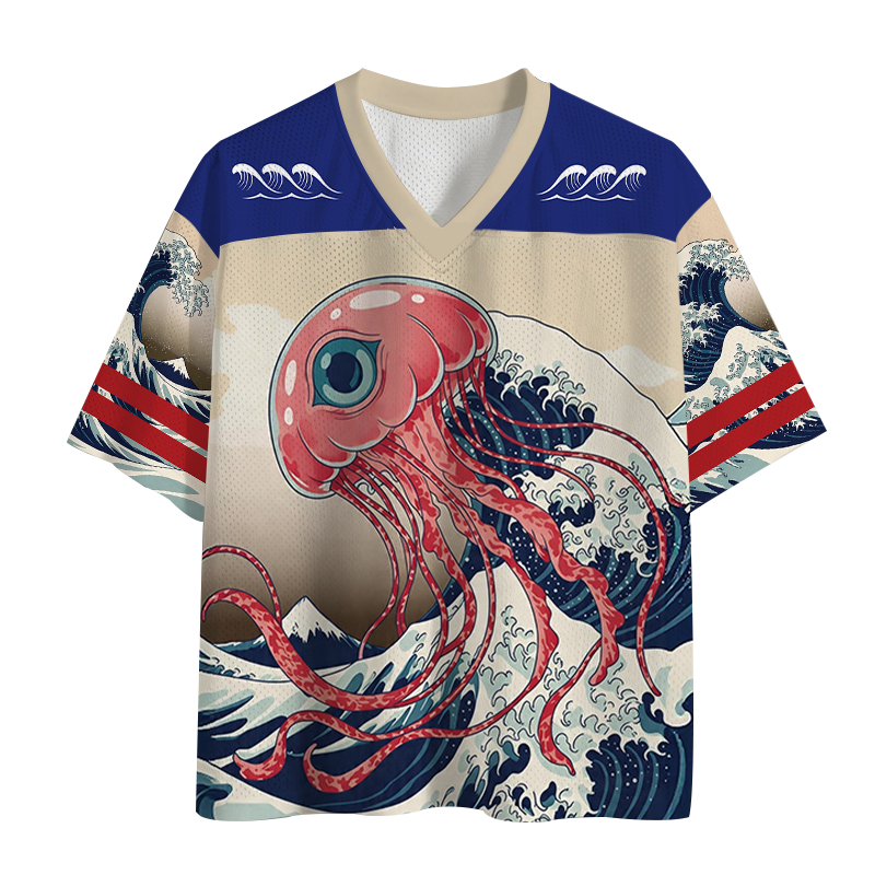 Modecanvas Jellyfish Wave Mesh Jersey-modecanvas