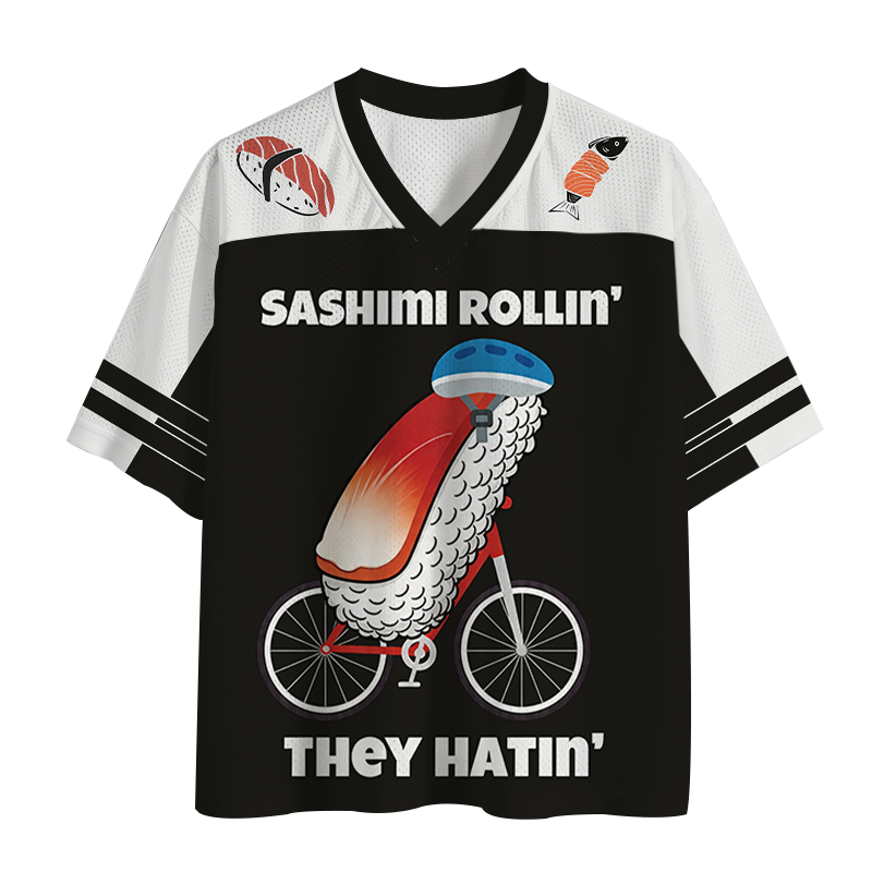 Modecanvas Sashimi Rollin They Hatin Mesh Jersey-modecanvas