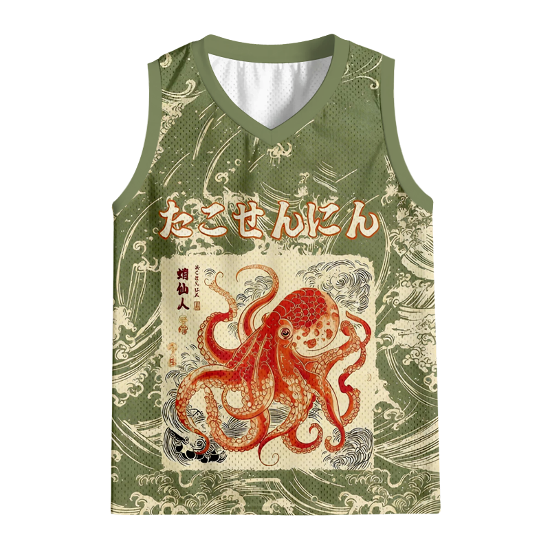 Modecanvas Octopus Sage Jersey Tank