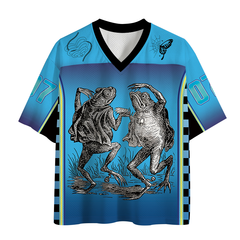 Modecanvas Dancing Frog Japanese Mesh Jersey-modecanvas