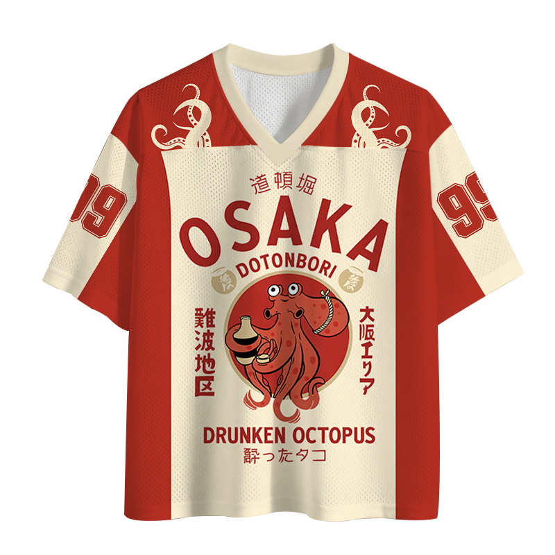 Modecanvas Drunken Octopus Japan Mesh Jersey-modecanvas