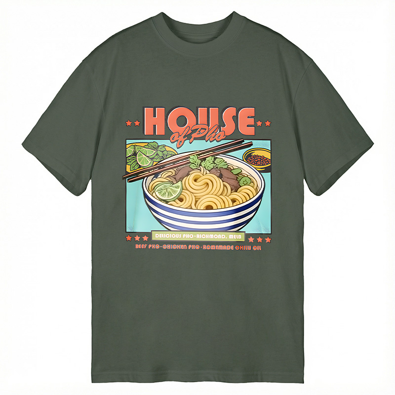 Modecanvas House of Pho DTG Printing Classic T-Shirt-modecanvas