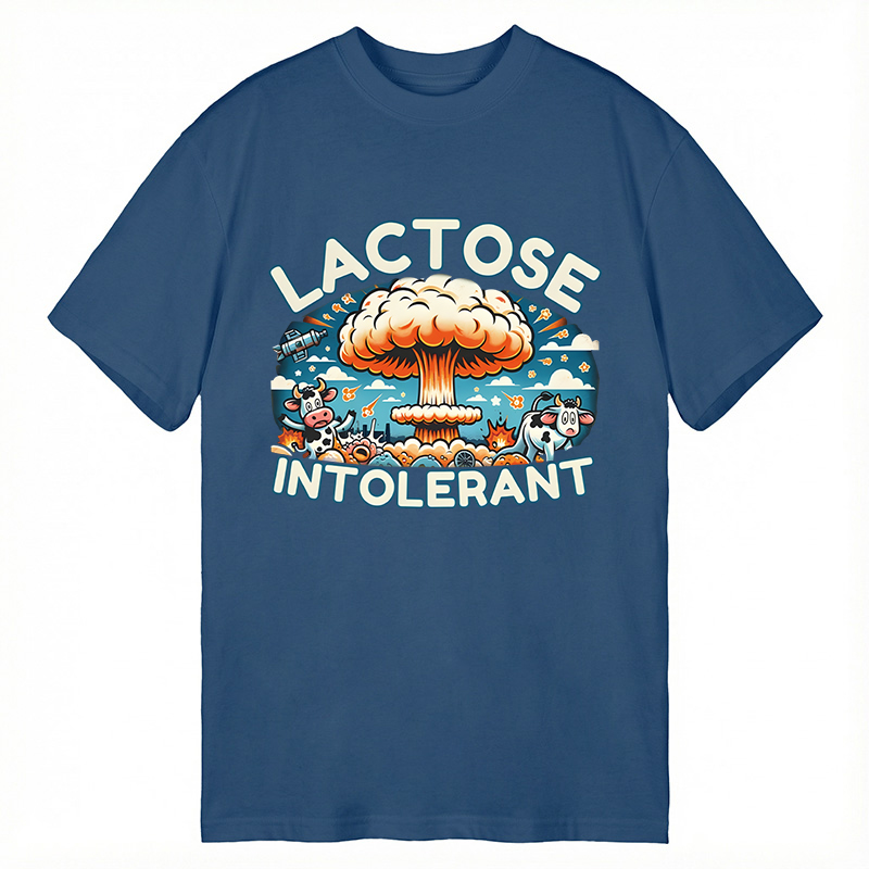 Modecanvas Lactose Intolerant Funny Meme DTG Printing Classic T-Shirt-modecanvas