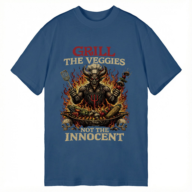 Modecanvas Heavy Metal Vegan Vegetarian DTG Printing Classic T-Shirt-modecanvas
