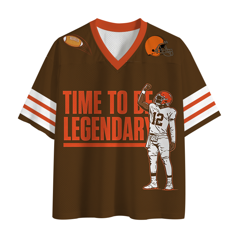 Modecanvas Time To Be Legendary No.12 Mesh Jersey-modecanvas