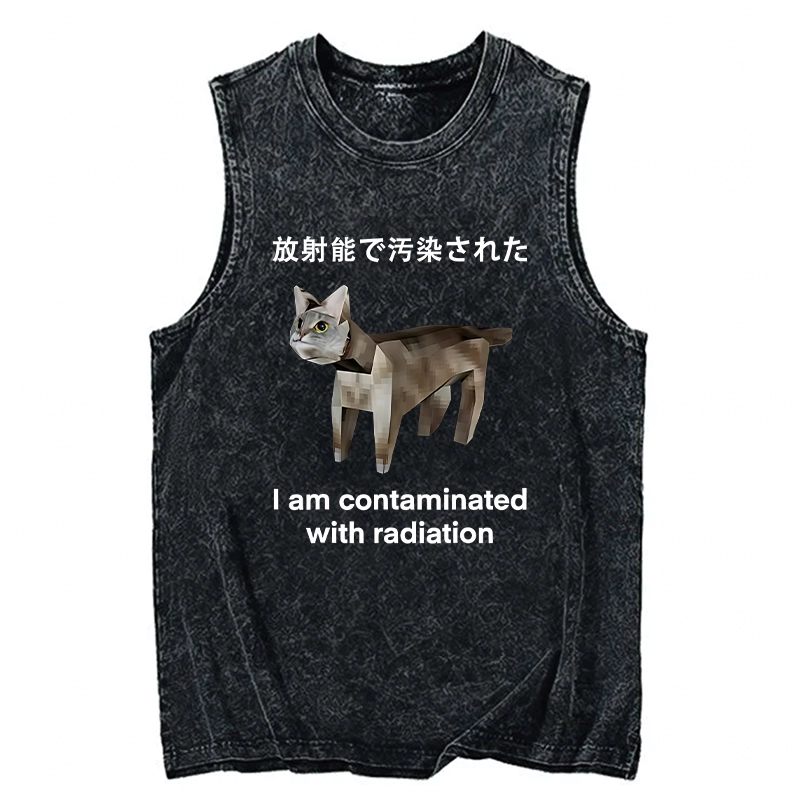 Modecanvas Cat Contaminated By Radiation Tank-modecanvas