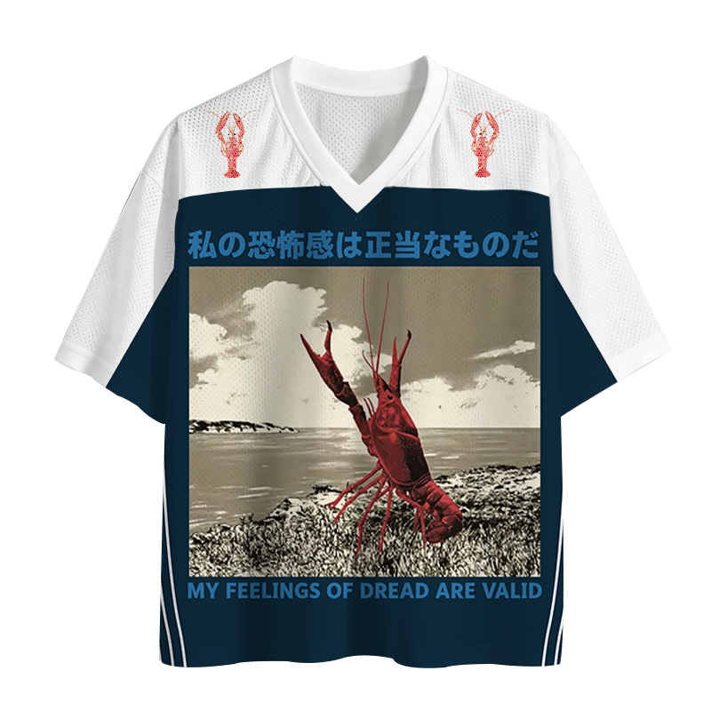 Modecanvas Japanese Crawfish Mesh Jersey-modecanvas