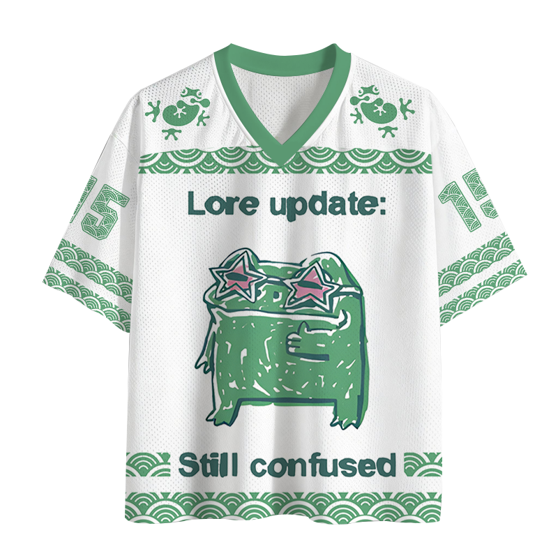 Modecanvas Lore Update Still Confused Frog Mesh Jersey-modecanvas