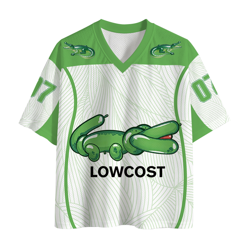 Modecanvas LOWCOST Funny Crocodile Mesh Jersey-modecanvas