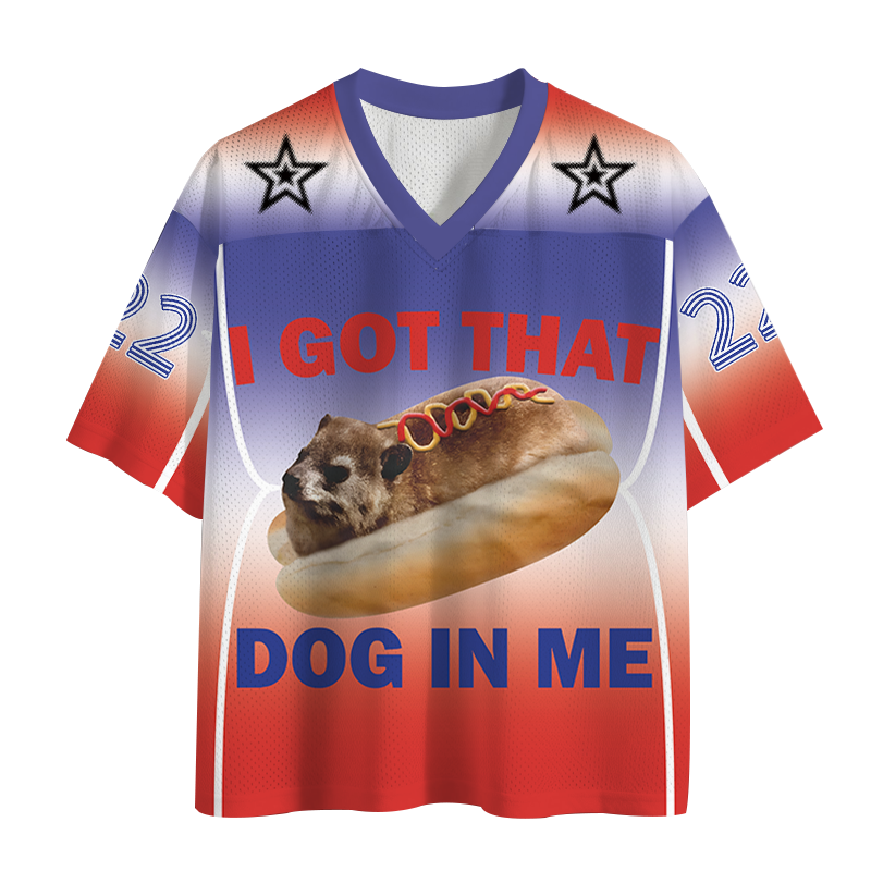 Modecanvas I Got That Dog In Me Funny Hyrax Dank Meme Mesh Jersey-modecanvas