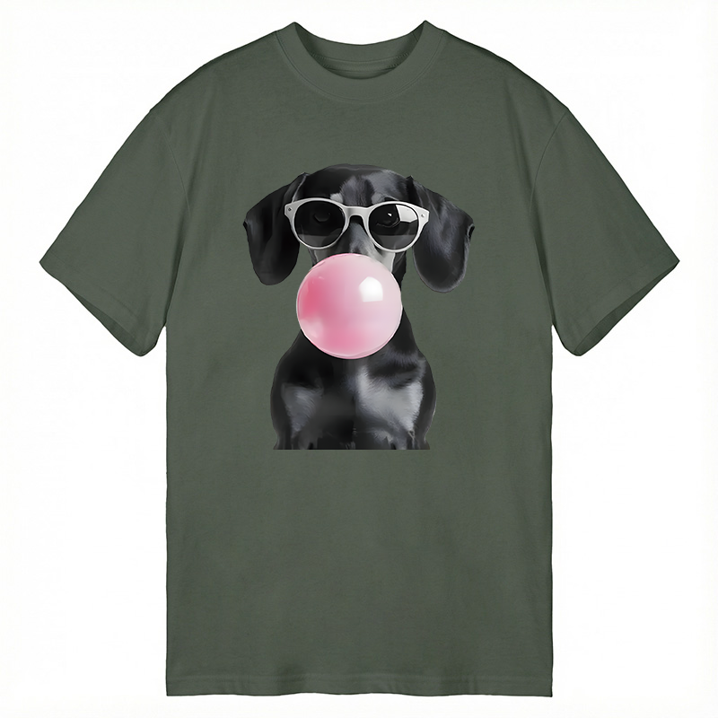 Modecanvas Dachshund Vintage DTG Printing Classic T-Shirt-modecanvas