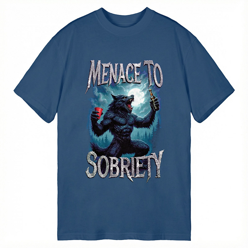 Modecanvas Menace To Sobriety DTG Printing Classic T-Shirt-modecanvas