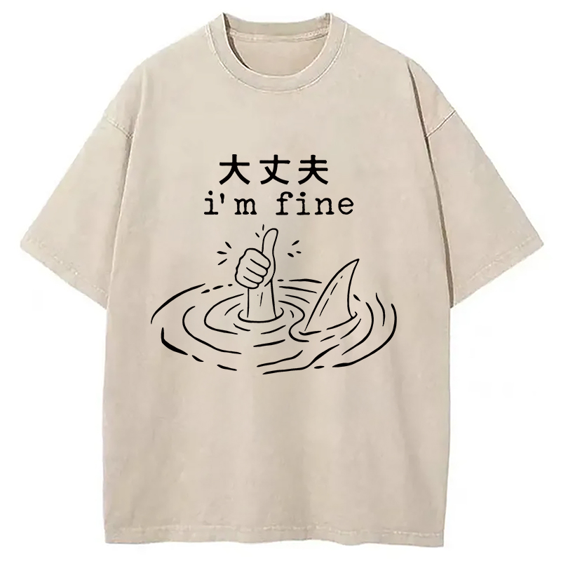 Modecanvas People In Danger Washed T-Shirt
