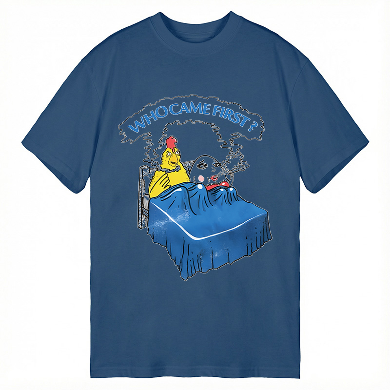 Modecanvas Who Came First DTG Printing Classic T-Shirt-modecanvas