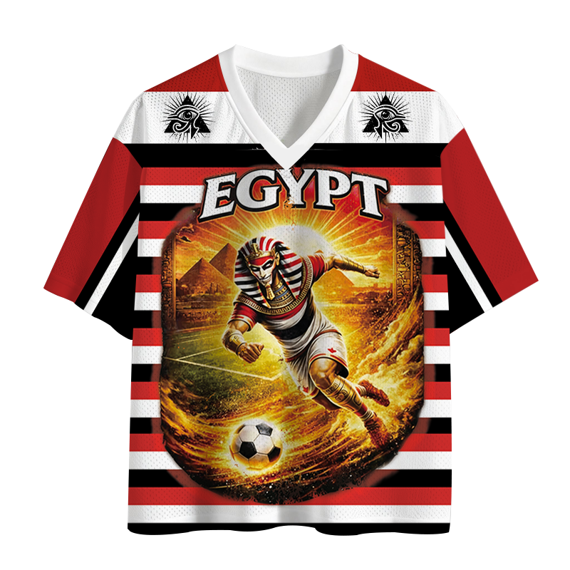 Modecanvas Egypt Soccer Mesh Jersey-modecanvas