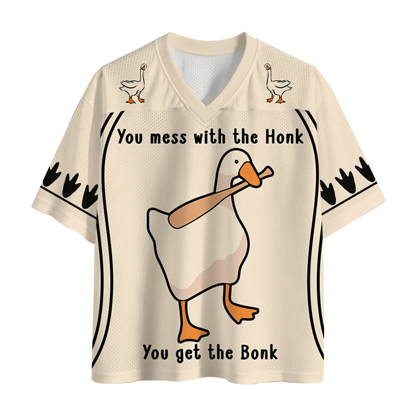 Modecanvas Mess With The Honk You Get The Bonk Mesh Jersey-modecanvas