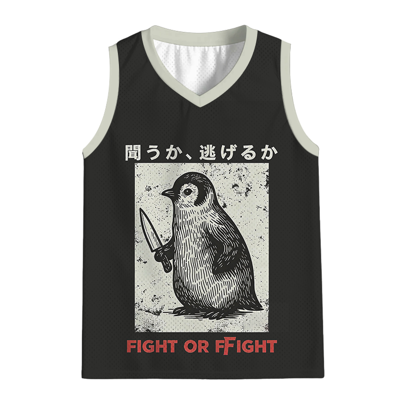 Modecanvas Fight Or Flight Funny Jersey Tank