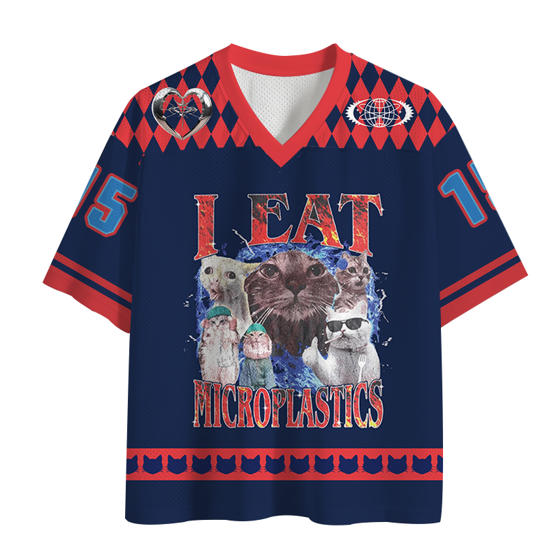 Modecanvas I Eat Microplastics Mesh Jersey-modecanvas