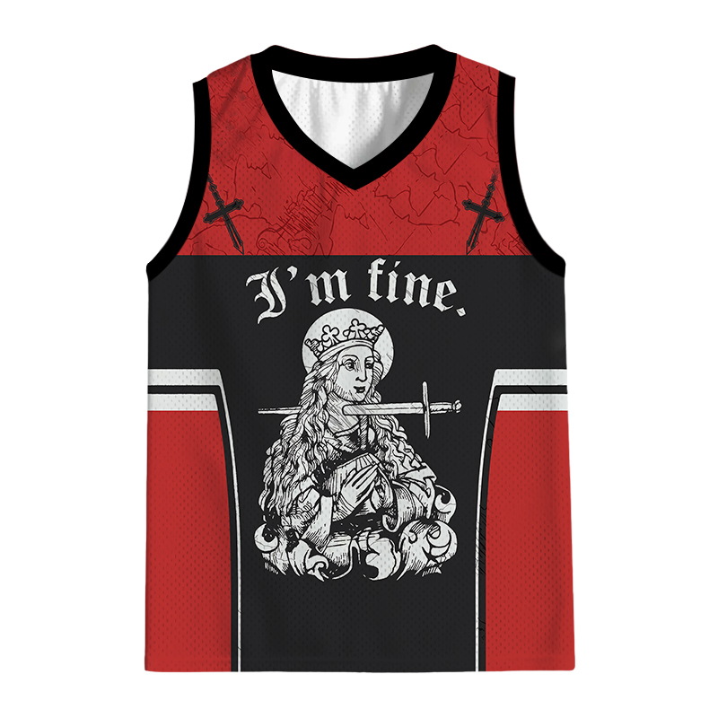Modecanvas I'm Fine Jersey Tank