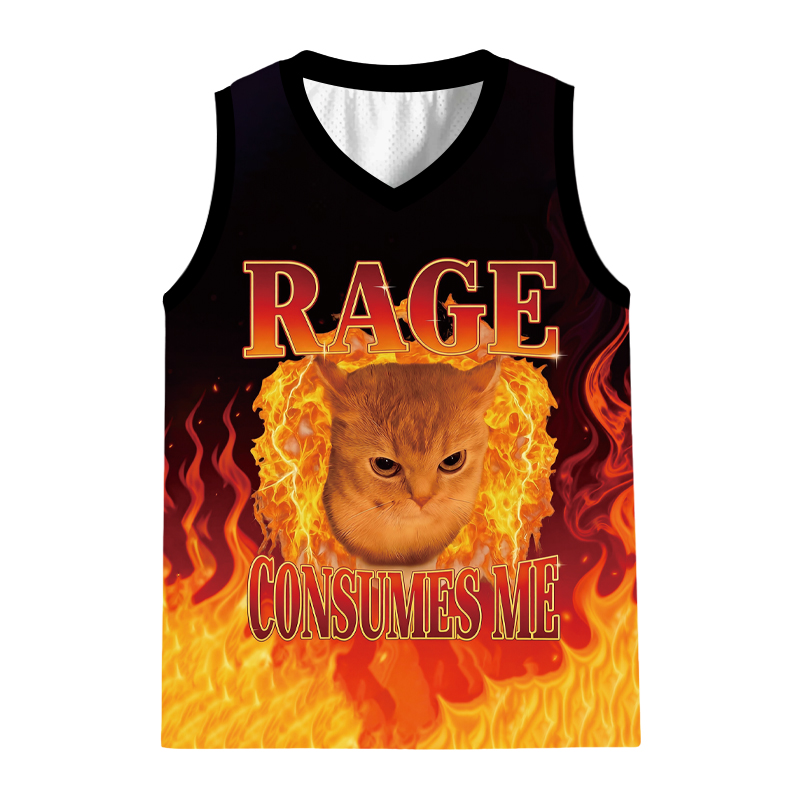 Modecanvas Rage Consumes Me Jersey Tank
