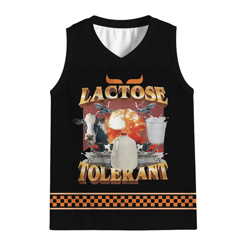 Modecanvas Retro Milk Lactose Tolerant Jersey Tank