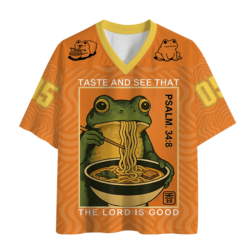 Modecanvas Taste And See That The Lord Is Good Mesh Jersey-modecanvas