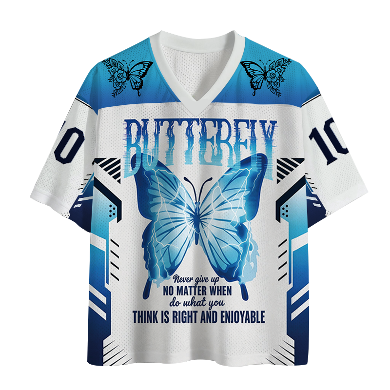 Modecanvas Never Give Up Mesh Jersey-modecanvas