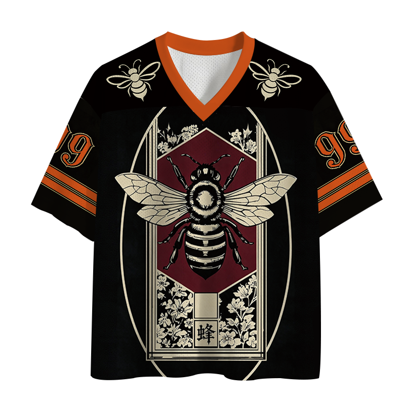 Modecanvas Bee Art Mesh Jersey-modecanvas
