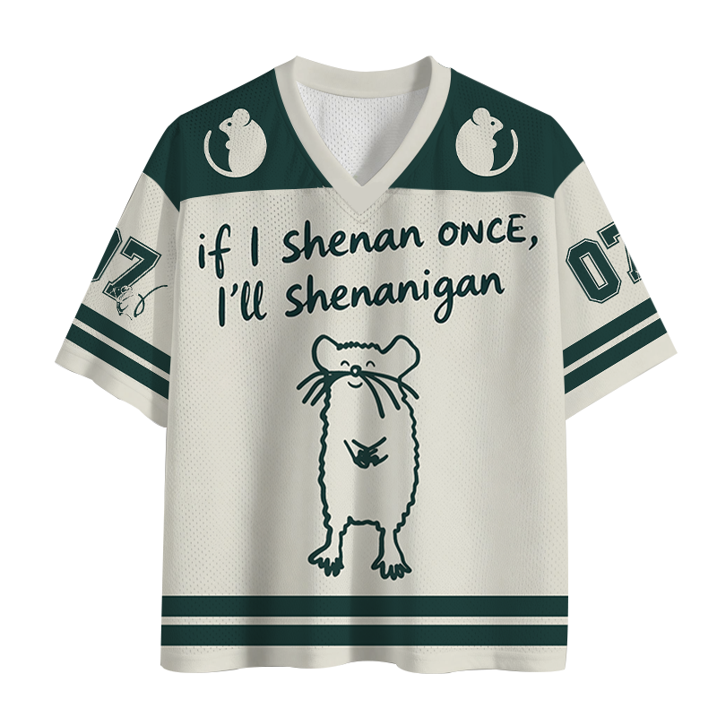 Modecanvas If I Shenan Once Mesh Jersey-modecanvas