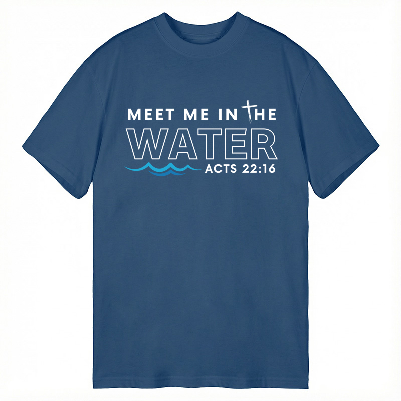 Modecanvas Meet me in the water DTG Printing Classic T-Shirt-modecanvas