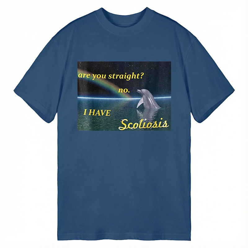 Modecanvas I Have Scoliosis Funny DTG Printing Classic T-Shirt-modecanvas