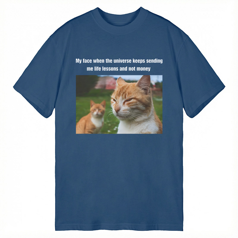 Modecanvas Grumpy Cat Meme DTG Printing Classic T-Shirt-modecanvas
