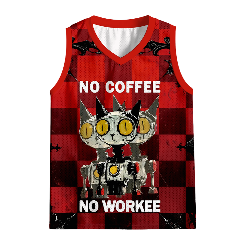 Modecanvas No Coffee No Workee Jersey Tank
