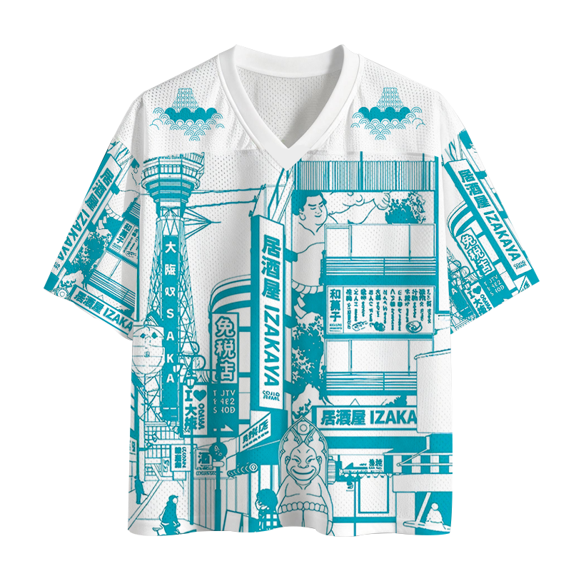 Modecanvas Izakaya Japanese Mesh Jersey-modecanvas