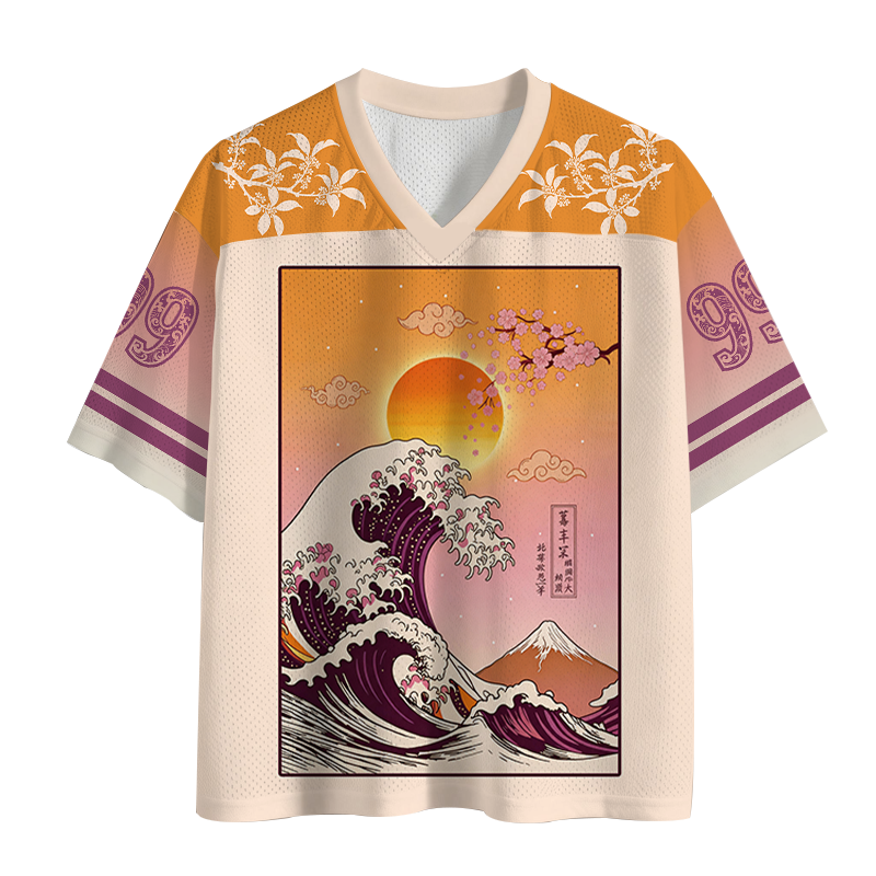 Modecanvas Midnight Wave Mesh Jersey-modecanvas