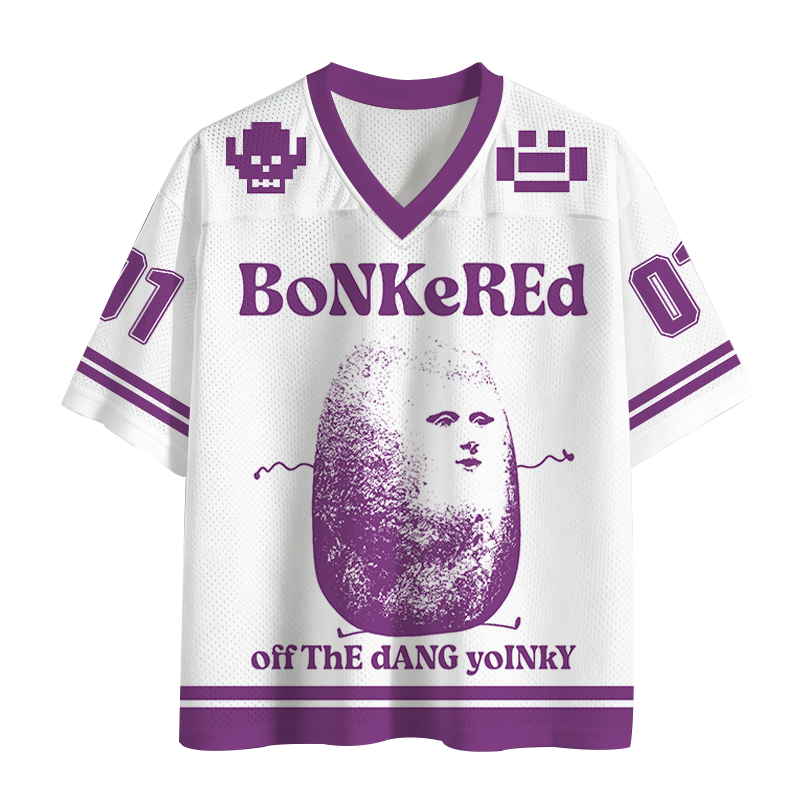 Modecanvas Bonkered Off The Dang Yoinky Potato Meme Mesh Jersey-modecanvas