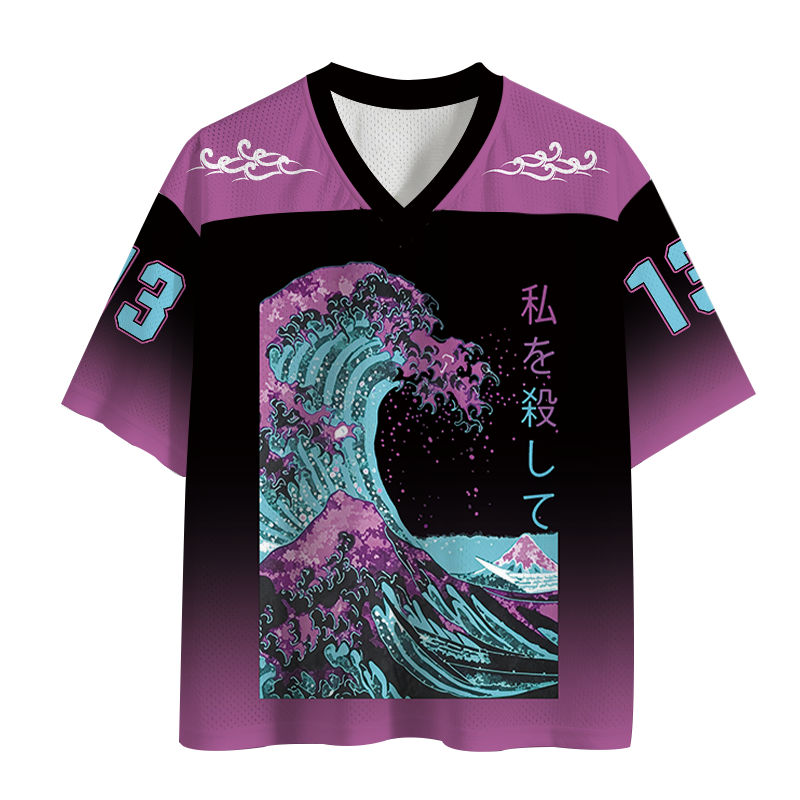 Modecanvas Ocean Kanagawa Mesh Jersey-modecanvas