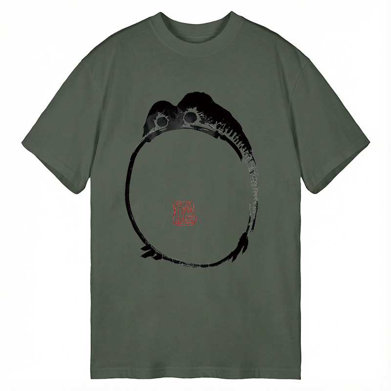 Modecanvas Sad Frog Japanese Art DTG Printing Classic T-Shirt-modecanvas