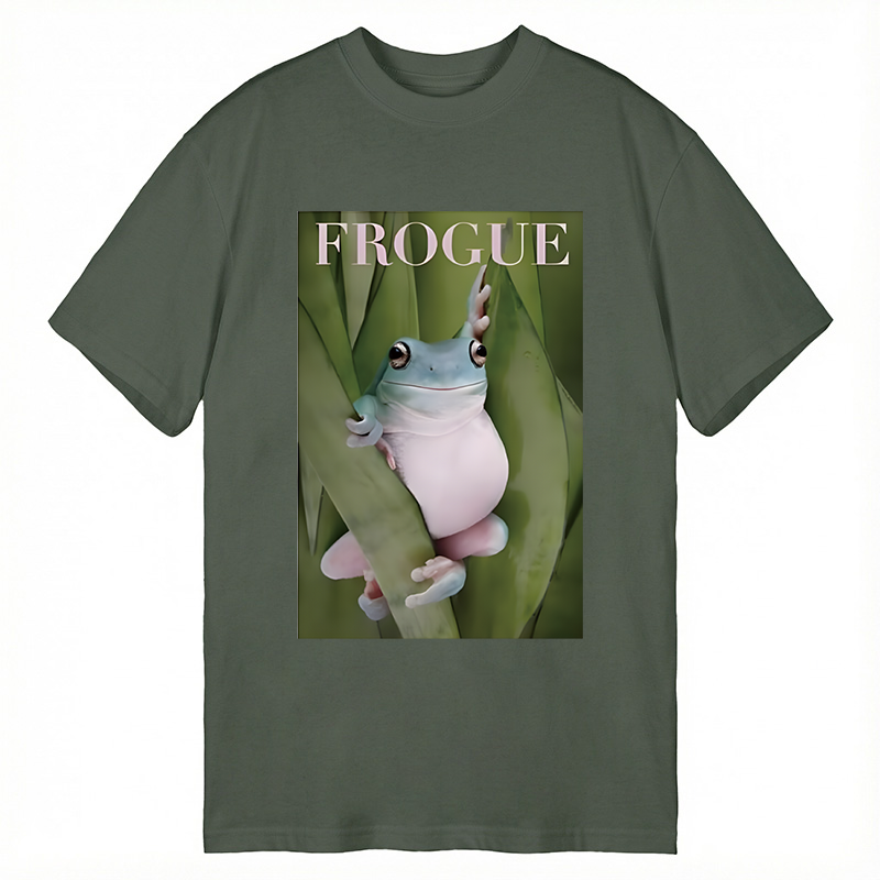 Modecanvas Frogue Internet Meme DTG Printing Classic T-Shirt-modecanvas