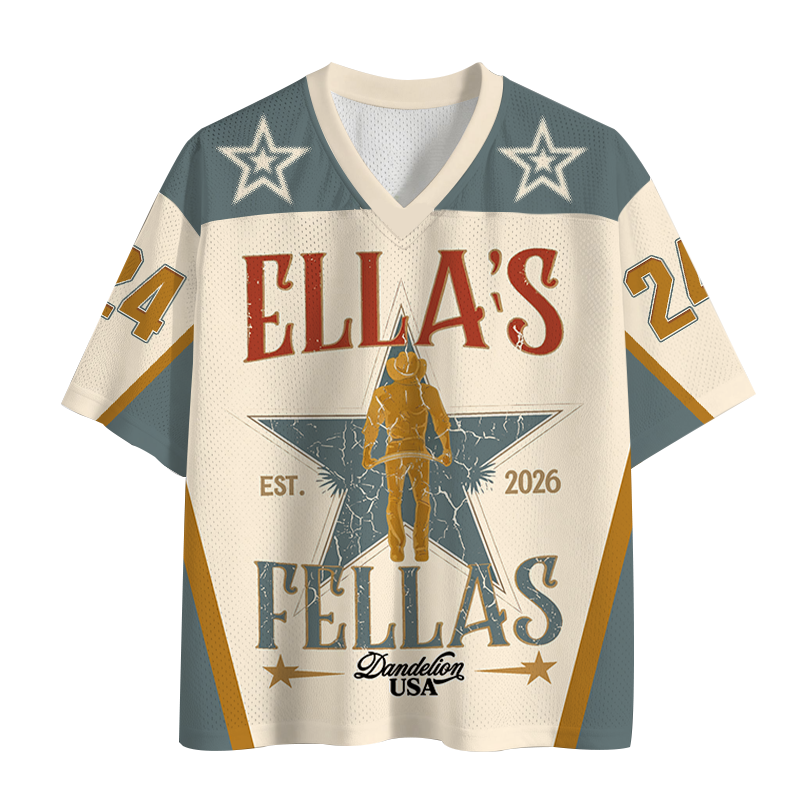 Modecanvas Vintage Ellas Fellas 90s Mesh Jersey-modecanvas