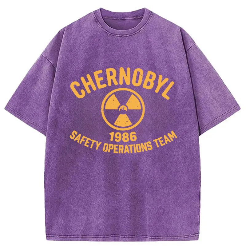 Modecanvas Chernobyl 1986 DTG Printing Washed T-Shirt
