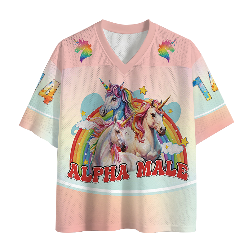 Modecanvas Alpha Male Unicorn Mesh Jersey-modecanvas