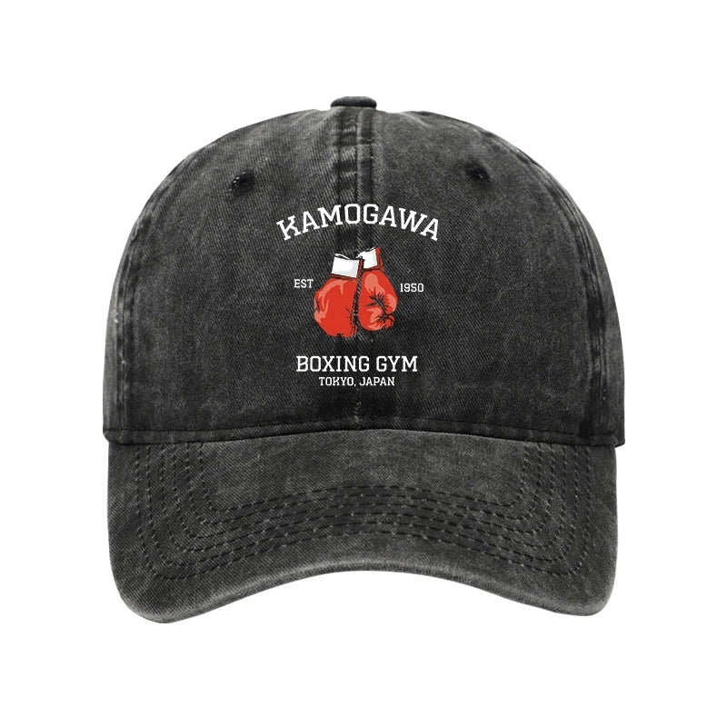 Modecanvas Retro Boxing Gloves Manga Anime Washed Cap-modecanvas