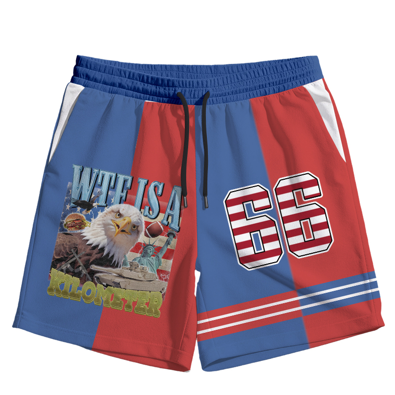 Modecanvas Funny Eagle Meme Jersey Short