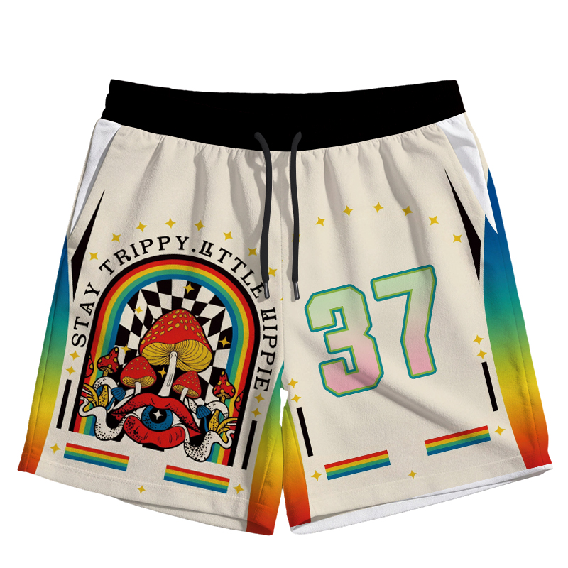 Modecanvas Stay Trippy Little Hippie Jersey Short