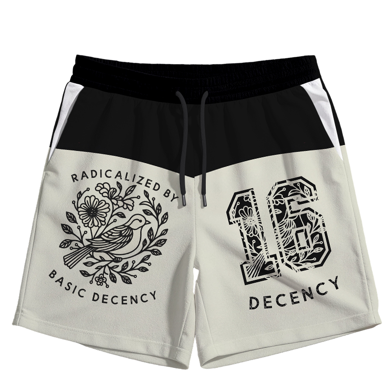 Modecanvas Pigeon Was Moved Black Jersey Short